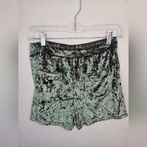 Buffbunny Collection Women's Frozen Shorts. Green. Measurements in pic - Picture 4 of 7